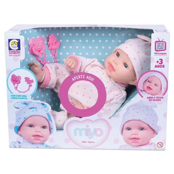 Boneca Cotiplás Miyo Menina Sons de Bebê - 2391 - Cotiplas