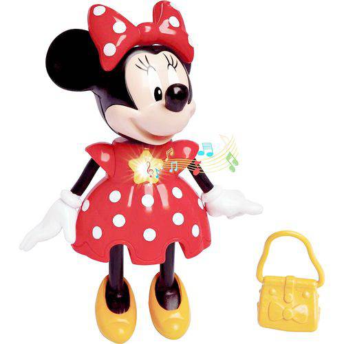 Boneca Minnie Conta HISTÓRIAS - com Bolsinha - Disney Junior - Elka