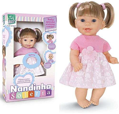 Boneca Nandinha Soletra com Cabelo - Super Toys