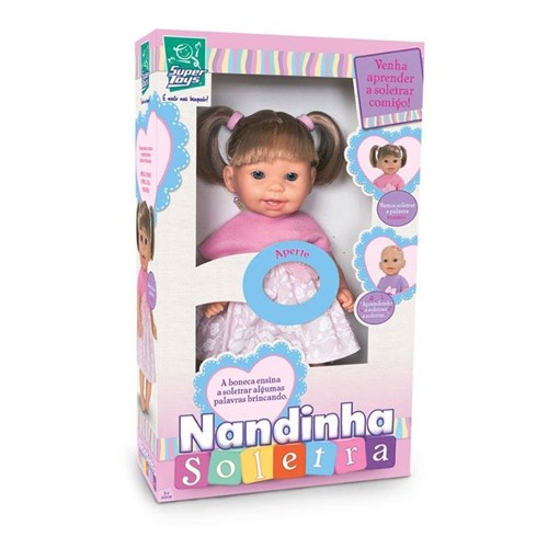 Boneca Nandinha Soletra - Super Toys