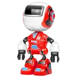 Amyove Lovely gift Bonito enigma Alloy Robot Modelo Toy sensor de toque Educação Mini Movable presente Joint Robot