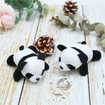 Bonito Forma Panda Plush Doll Toy ornamento Accessaries Broche
