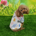 Bonito Padrão Sun prova de roupa casaco com capuz respirável para Verão animais cãe