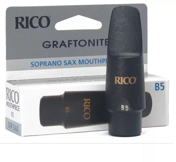 Boquilha para Sax Soprano Rico Royal Graftonite B5