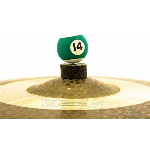 Borboleta Tribal Percussion Bola de Sinuca Nº 14 Verde para Estantes de Prato 8mm Kit com 1 Unidade