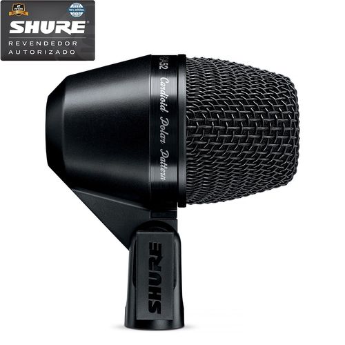 Shure PGA-52 XLR Microfone Dinâmico para Bumbo