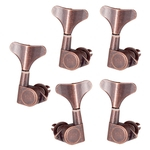 Botões De Cauda De Peixe Baixo Cordas Tuners Pegs Chaves Máquina Cabeças 1l4r Bronze Vermelho