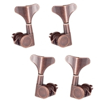 Botões De Cauda De Peixe Baixo Cordas Tuners Pegs Chaves Máquina Cabeças 2l2r Bronze Vermelho
