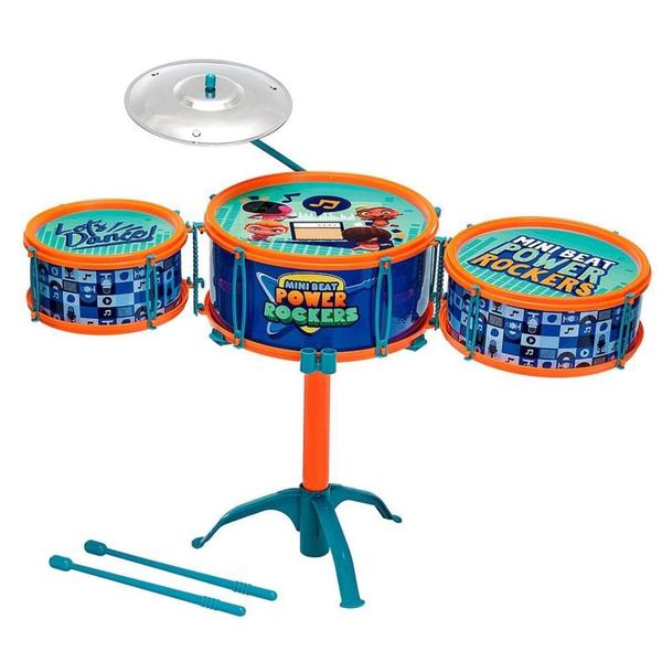 Brinquedo Bateria Musical Power Rockers Infantil Fun 84270