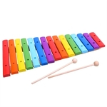 Brinquedo Educativo Música - Xilofone Musical Colorido em Madeira - Tooky Toy -