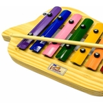 Brinquedo Educativo Musical Metalofone Colorido Peixe
