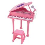 Brinquedo Infantil Instrumento Musical Piano Sinfonia Rosa Yes