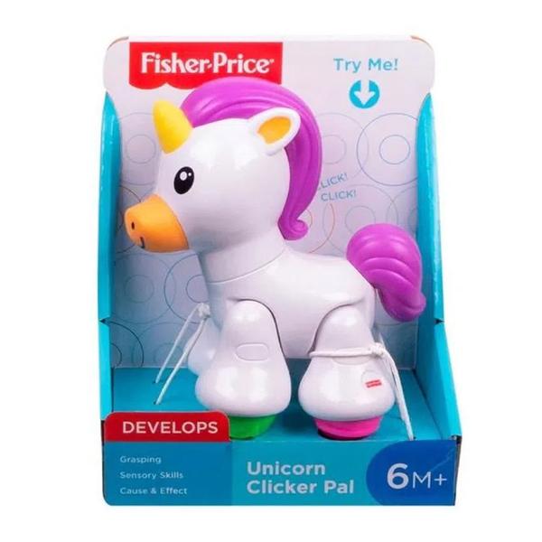 Brinquedo Infantil Unicórnio Click Clack - Fisher Price