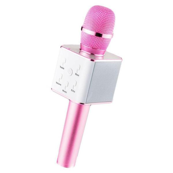Brinquedo Microfone Karaokê Show Bluetooth Rosa Toyng 36739