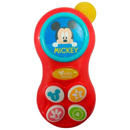 Brinquedo Musical Telefone Mickey Dican Vermelho - 3775