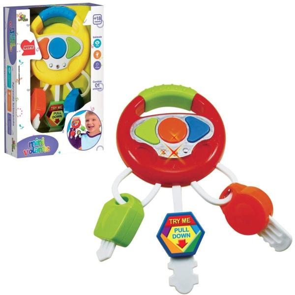 Brinquedo para Bebê, Mini Volante C/Som e Luz, Art Brink, 839640
