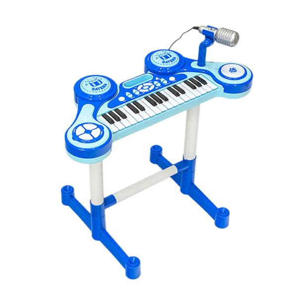 Piano Teclado Rosa para Criança Musical Colorido com Som e Luz - Unik Toys