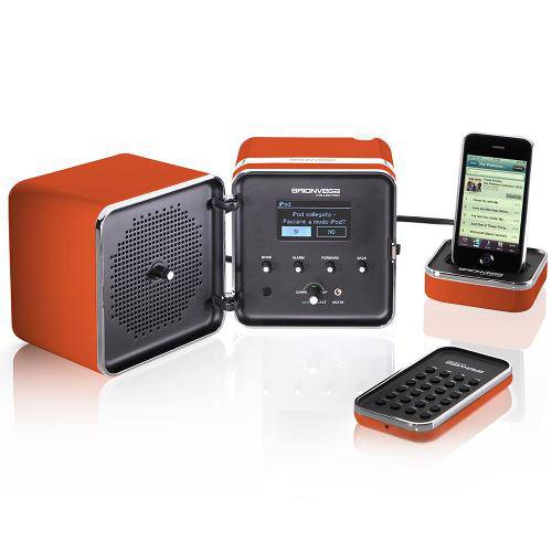 Brionvega Radiocubo.It - Sistema de Áudio / Dock / Rádio Fm e Online / Wi-Fi / Usb