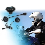 BT-12 sem fio fone de ouvido do capacete da motocicleta Headset altifalante mãos-livres de chamadas Bluetooth 4.1 Headphones para Motor de bicicleta
