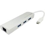 Cabo Adaptador USB Tipo C Macho Para 3 X USB 3.0 Femea e 1 X
