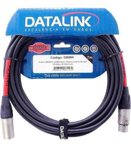 Cabo Balanceado Datalink Garage Microfone Xlr Xlr 7m (gb004)