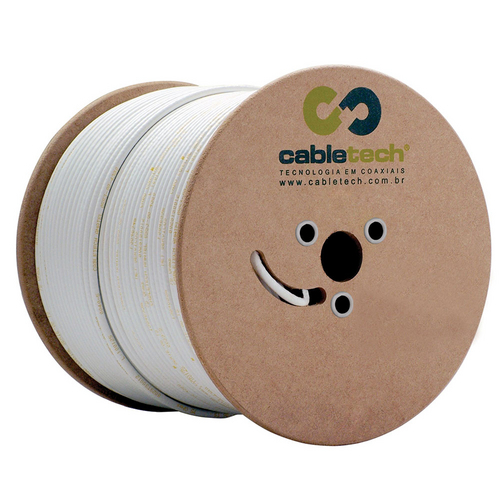 Cabo Cabletech Rgc-59 90% Branco 305 Metros 801219000p00cb21