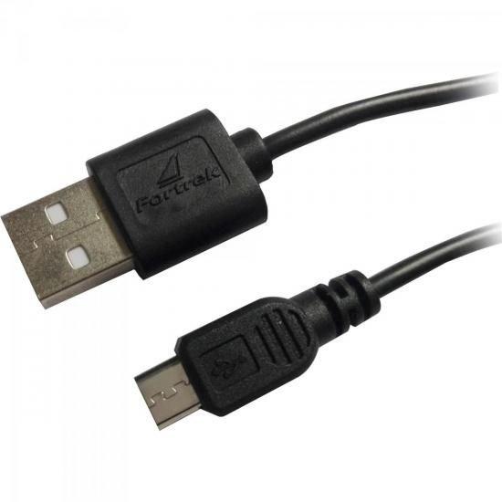 Cabo de Dados Micro USB 1,2M UMI-102/1.2BK Preto Fortrek