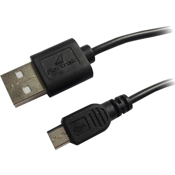 Cabo de Dados Micro USB 1,2m UMI-101/1.2BK Preto Fortrek - Fortrek