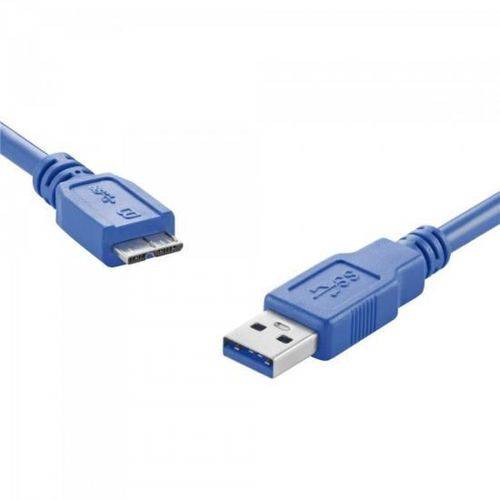 Cabo de Dados USB 3.0 a Macho X Micro USB 3.0 Macho 2m CBX-U3AMSSM200 Azul EXBOM