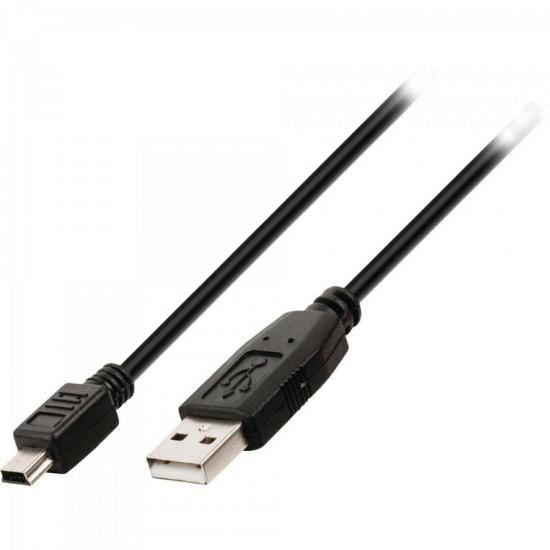 Cabo de Dados USB 2.0 a Macho X Mini USB 1.8M CBUS0017 Preto STORM