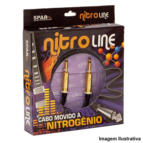 Cabo de Guitarra Nitroline 3 Metros Preto 538103010F - Sparflex
