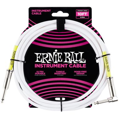 Cabo Ernie Ball 6049 3,0m Branco - para Instrumentos