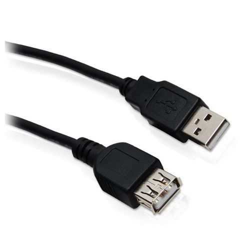 Cabo Extensor USB Am/af 3mt 2.0 com Filtro Preto - 1106