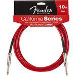 Cabo Fender California Series P10 X P10 Vermelho 3m