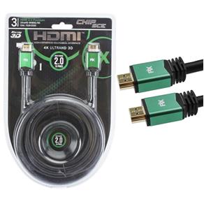 Cabo HDMI 2.0 Ultra HD 4K 3D 3 Metros