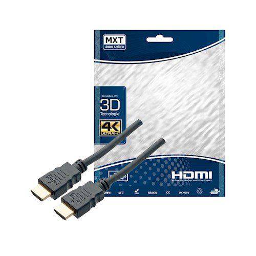Cabo Hdmi 2.0 Ultra HD 4k Ouro 3d 1.8 Metros - Mxt