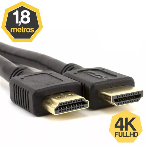 Cabo HDMI 1.4 4K FullHD 1,80 Metros