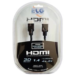 Cabo HDMI ELG 1.4 High Speed HS2030 com Ethernet - 3 Metros