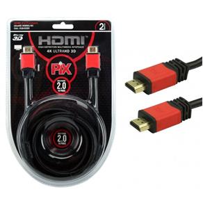Cabo HDMI High Definition Interface 4 K Ultra HD 3D 2 Metros