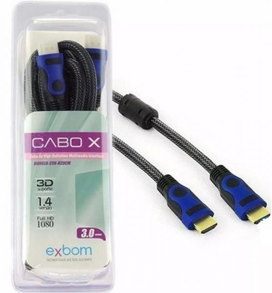Cabo HDMI 3 Metros - Exbom