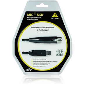 Cabo Interface Audio USB Pra Microfones Mic 2 USB