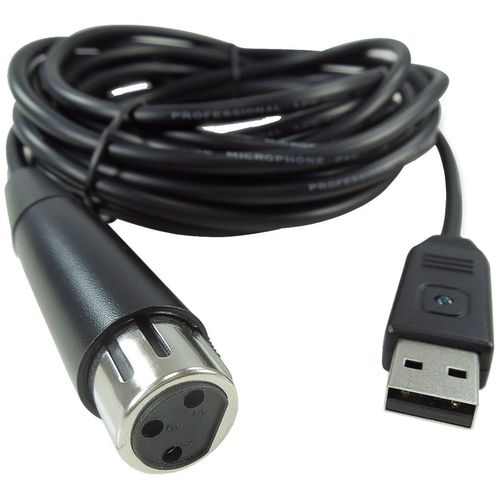 Cabo / Interface XLR Fêmea X USB para Microfones Dinâmicos - MIC 2 USB Behringer