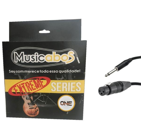 Cabo Musicabos 5m Serie Extreme One 0,30 6mm P10 Xlrf Mx5p10xlrf