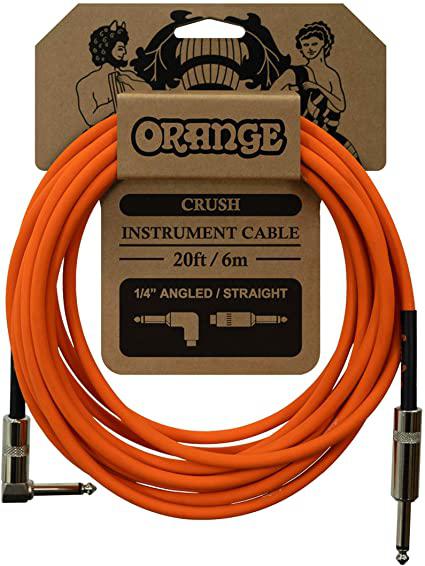 CABO ORANGE CA037 CRUSH INSTRUMENT CABLE 20ft ANGLED
