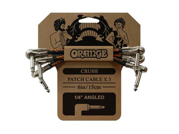 Cabo Orange Ca038 Crush 6 Patch Cable 3-pack P10-angled 15cm