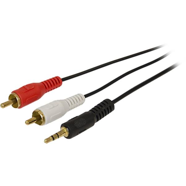 Cabo P2 Stereo para 2 X Rca, Gold, 1.8m - Storm