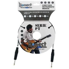 Cabo para Guitarra Konect Serie 0,30 1 Metro com Malha de Cobre
