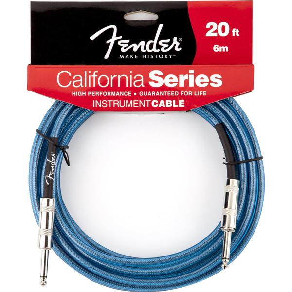 Cabo para Instrumentos 6m California Series Azul - Fender - Fender