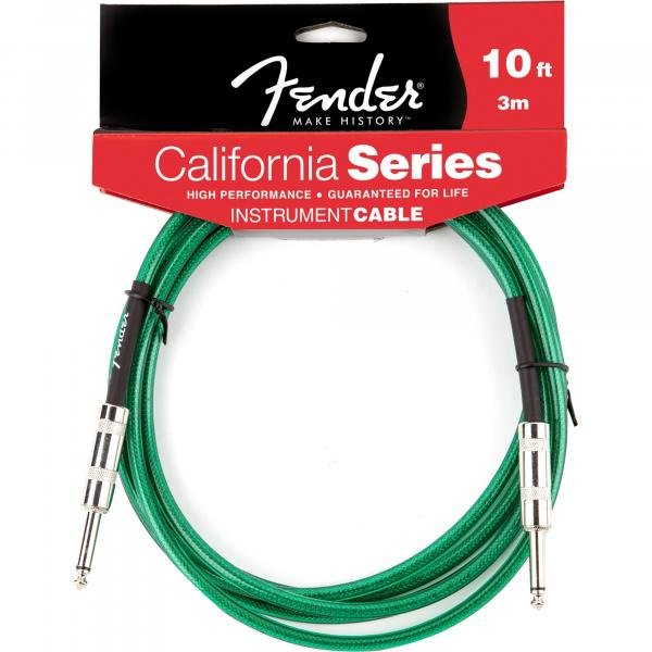 Cabo para Instrumentos 3m California Series Verde - Fender