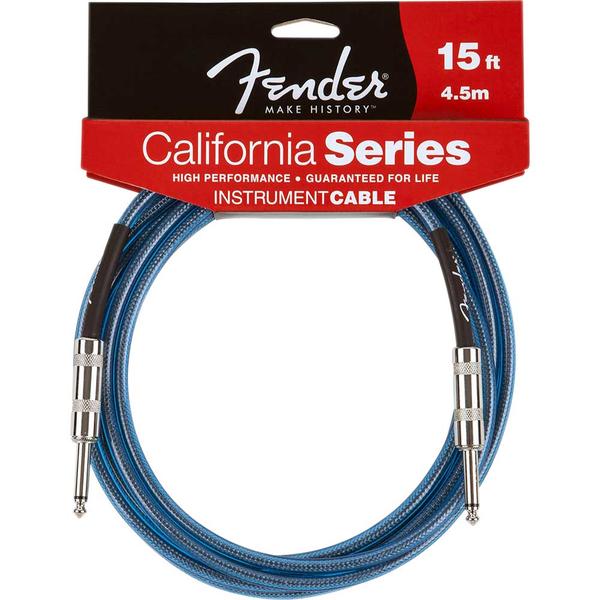 Cabo para Instrumentos P10 X P10 4,5m California Series Azul Fender - Fender